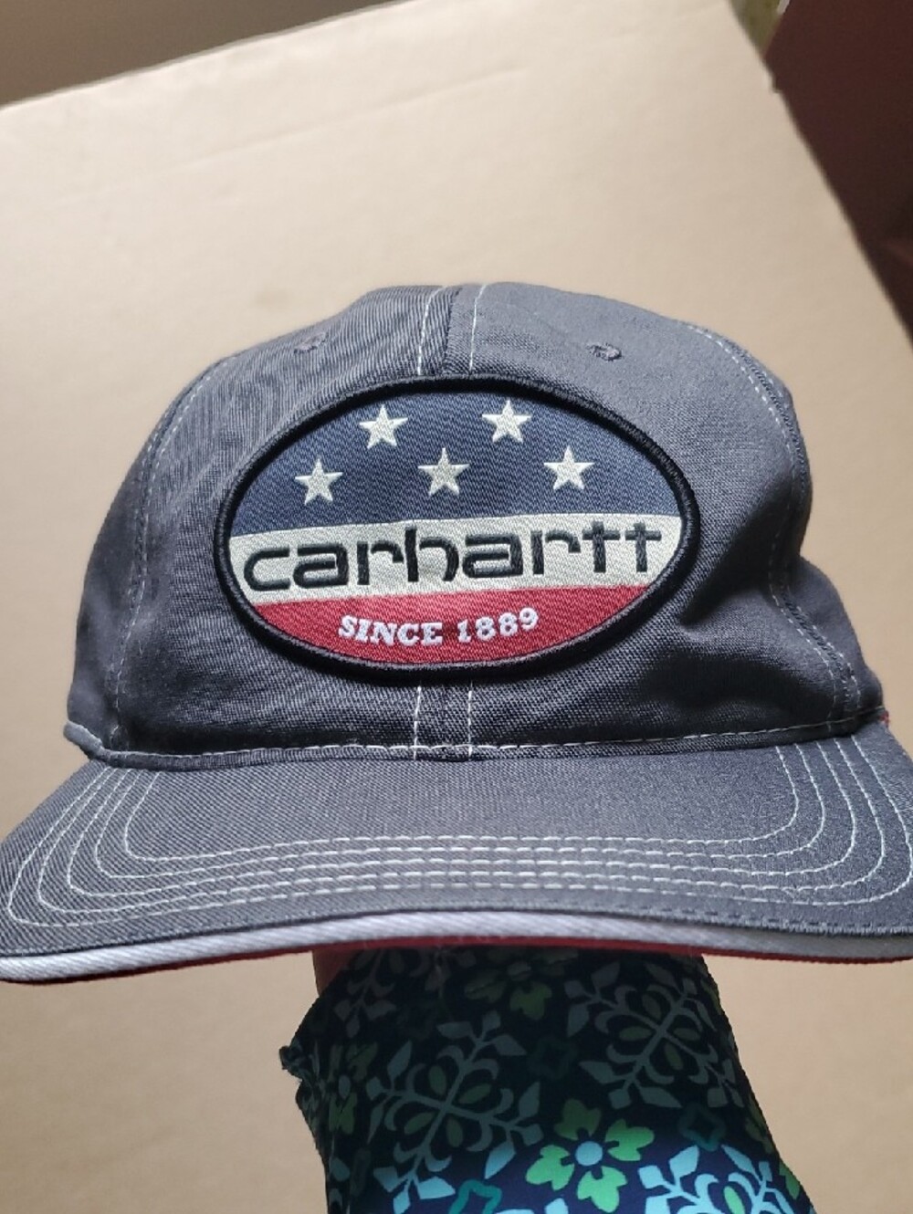 Carhartt Men’s Dark Blue Patch Logo Cap - Picture 8 of 8